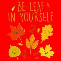 Cute Be-Leaf In Yourself Santa Hat thumb 1
