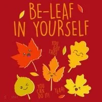 Cute Be-Leaf In Yourself Christmas Stocking thumb 1