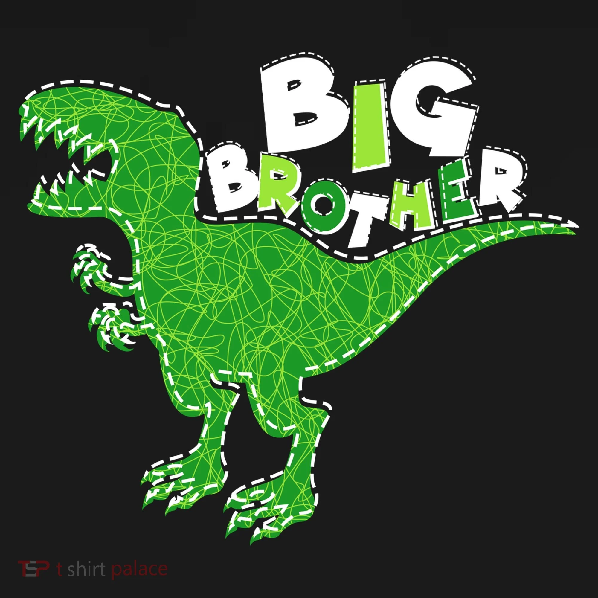 Cute Big Brother T-Rex Dinosaur Doggie Tank
