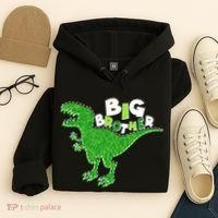 Cute Big Brother T-Rex Dinosaur Hoodie thumb 4