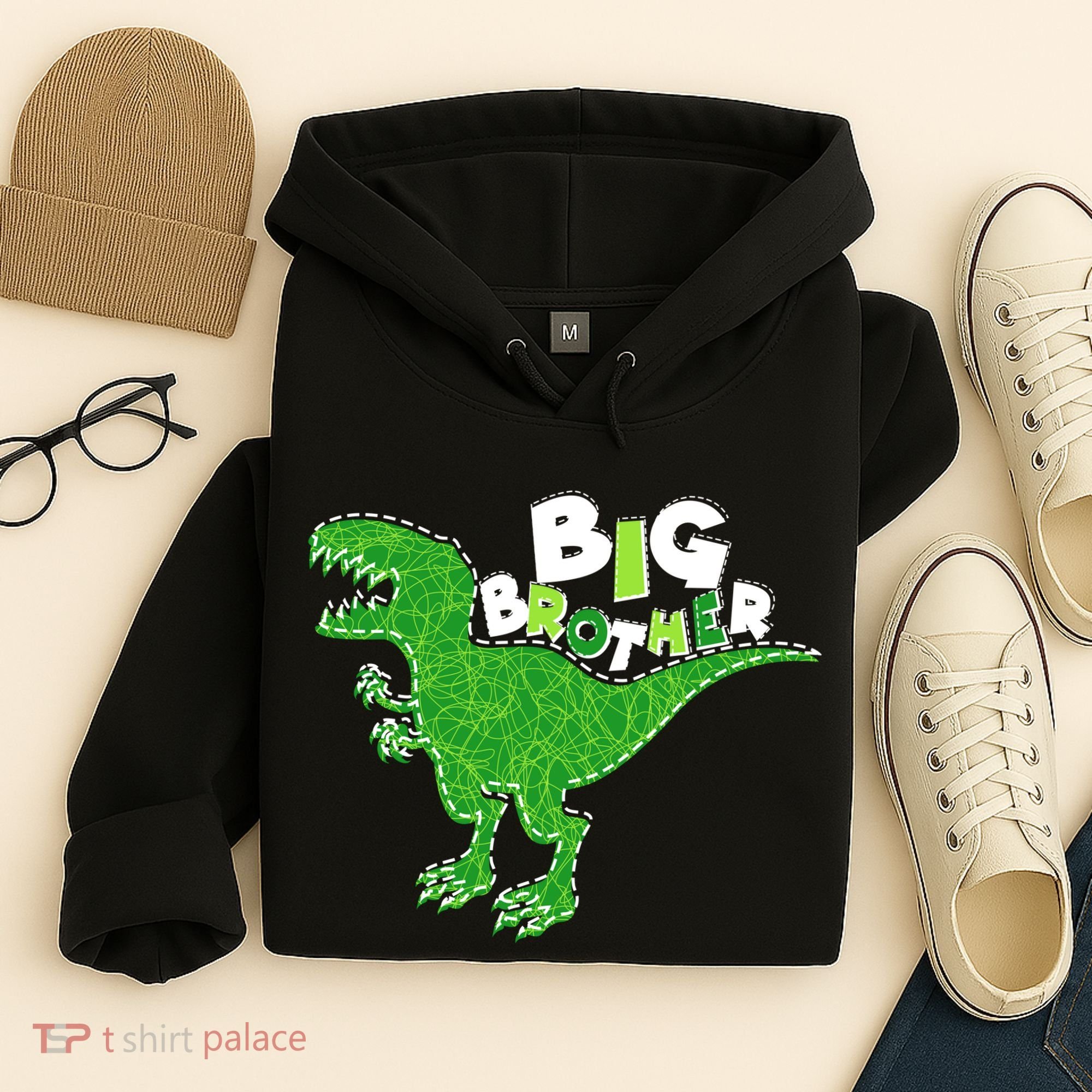 Cute Big Brother T-Rex Dinosaur Hoodie