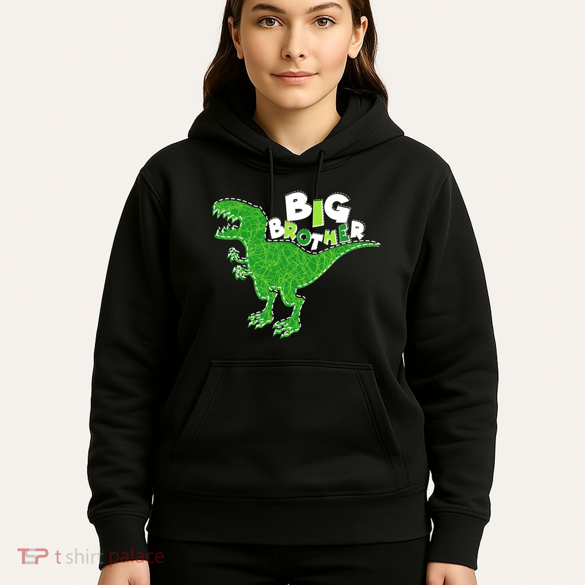 Cute Big Brother T-Rex Dinosaur Hoodie