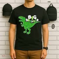 Cute Big Brother T-Rex Dinosaur T-Shirt thumb 6
