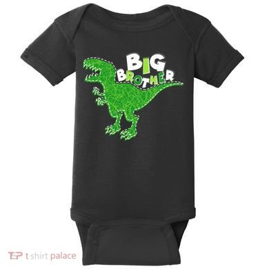 Cute Big Brother T-Rex Dinosaur Baby Bodysuit
