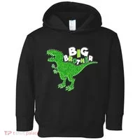 Cute Big Brother T-Rex Dinosaur Toddler Hoodie thumb 0