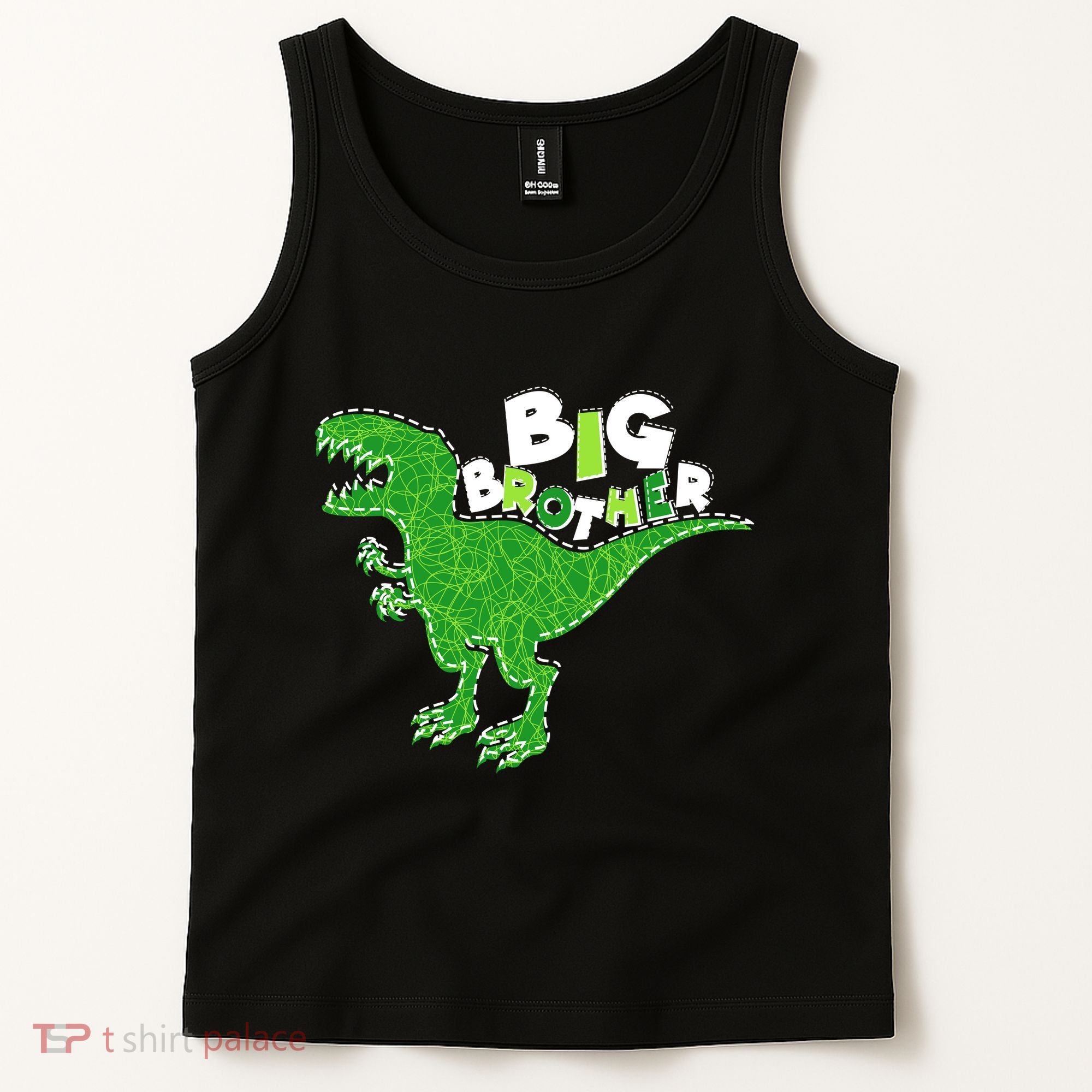 Cute Big Brother T-Rex Dinosaur Tank Top