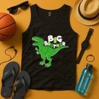 Cute Big Brother T-Rex Dinosaur Tank Top thumb 4