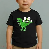 Cute Big Brother T-Rex Dinosaur Toddler T-Shirt thumb 2