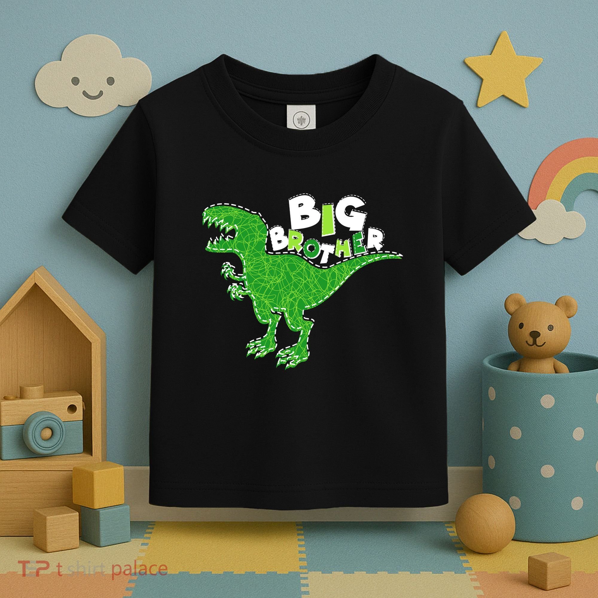 Cute Big Brother T-Rex Dinosaur Toddler T-Shirt
