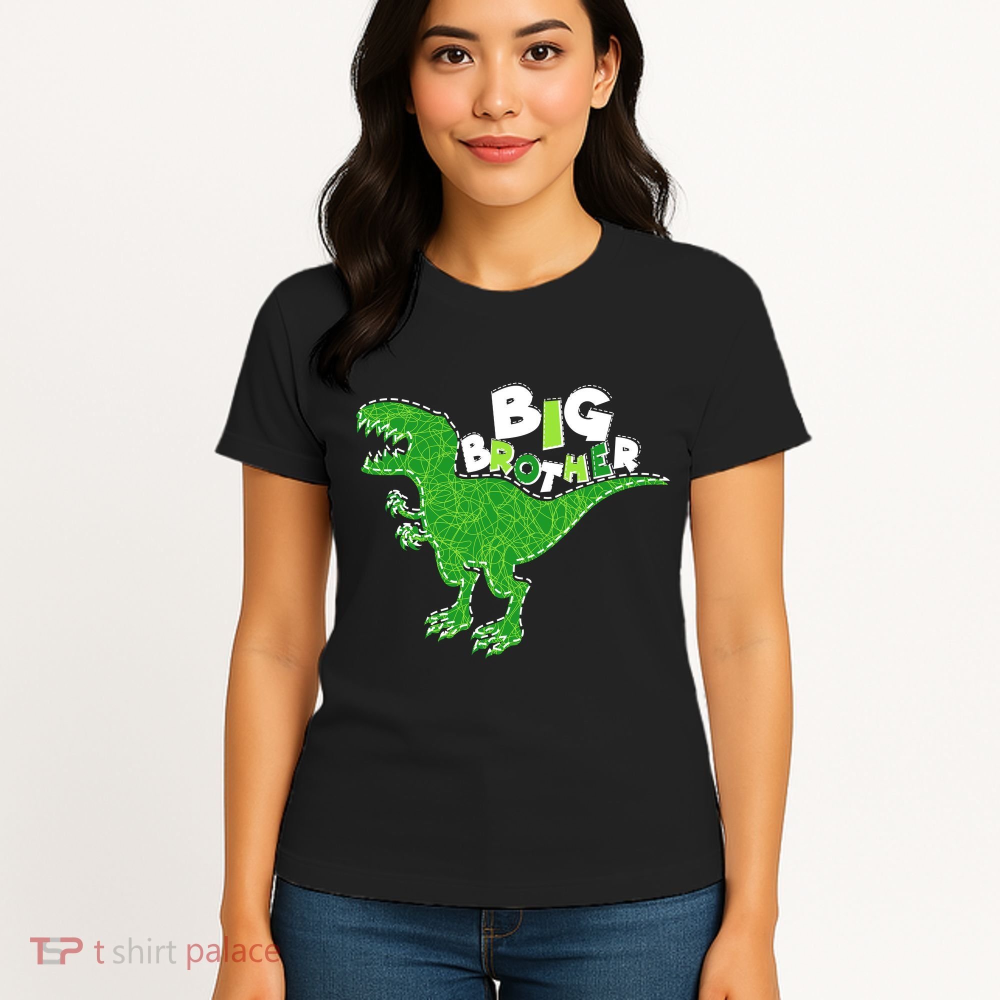Cute Big Brother T-Rex Dinosaur Women's T-Shirt