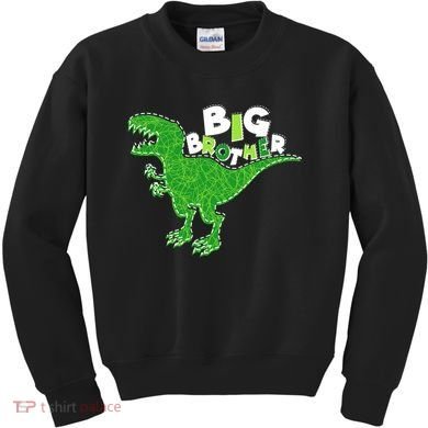 Cute Big Brother T-Rex Dinosaur Kids Sweatshirt