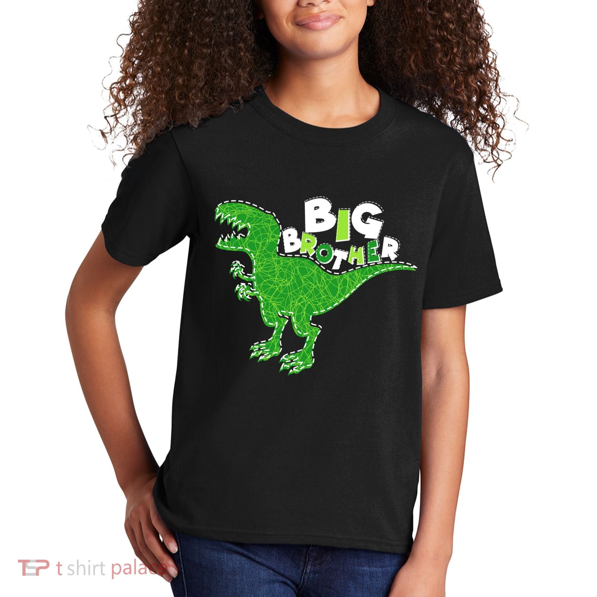 Cute Big Brother T-Rex Dinosaur Kids T-Shirt