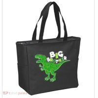 Cute Big Brother T-Rex Dinosaur Tote Bag thumb 2