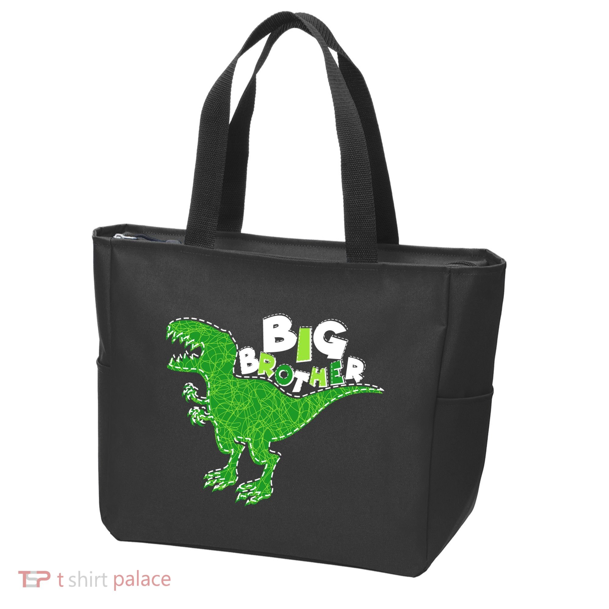 Cute Big Brother T-Rex Dinosaur Tote Bag