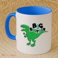 Cute Big Brother T-Rex Dinosaur Coffee Mug thumb 2