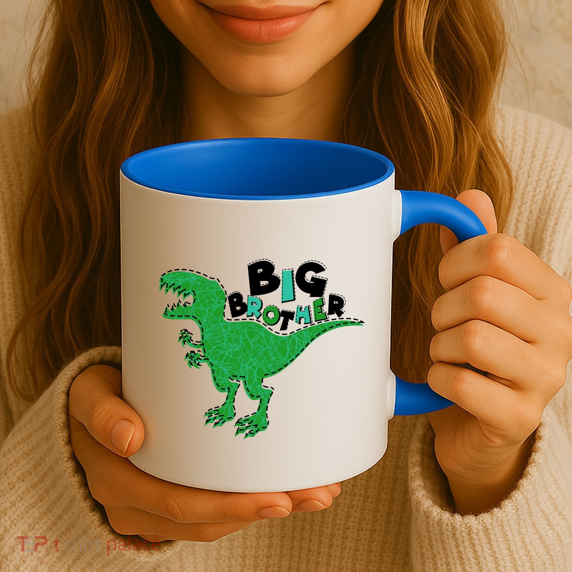 Cute Big Brother T-Rex Dinosaur Coffee Mug