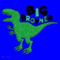 Cute Big Brother T-Rex Dinosaur Coffee Mug thumb 5