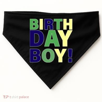 Cute Birthday Boy! USA-Made Doggie Bandana