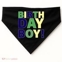 Cute Birthday Boy! USA-Made Doggie Bandana thumb 0