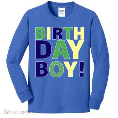 Cute Birthday Boy! Kids Long Sleeve Shirt