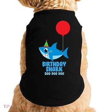 Cute Birthday Shark Doo Doo Doo  Doggie Tank