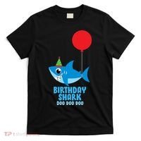 Cute Birthday Shark Doo Doo Doo  T-Shirt thumb 0