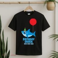 Cute Birthday Shark Doo Doo Doo  T-Shirt thumb 2