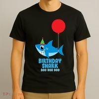 Cute Birthday Shark Doo Doo Doo  T-Shirt thumb 3