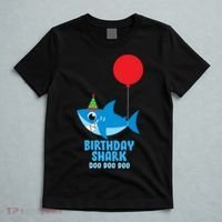Cute Birthday Shark Doo Doo Doo  T-Shirt thumb 5