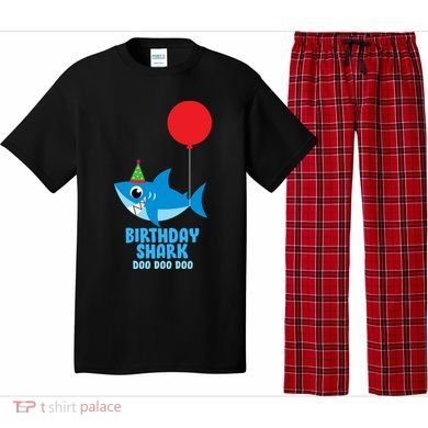 Cute Birthday Shark Doo Doo Doo  Pajama Set