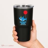 Cute Birthday Shark Doo Doo Doo  Tumbler thumb 2