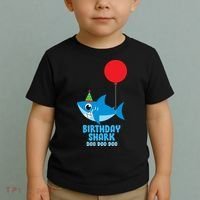 Cute Birthday Shark Doo Doo Doo  Toddler T-Shirt thumb 2