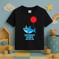 Cute Birthday Shark Doo Doo Doo  Toddler T-Shirt thumb 3