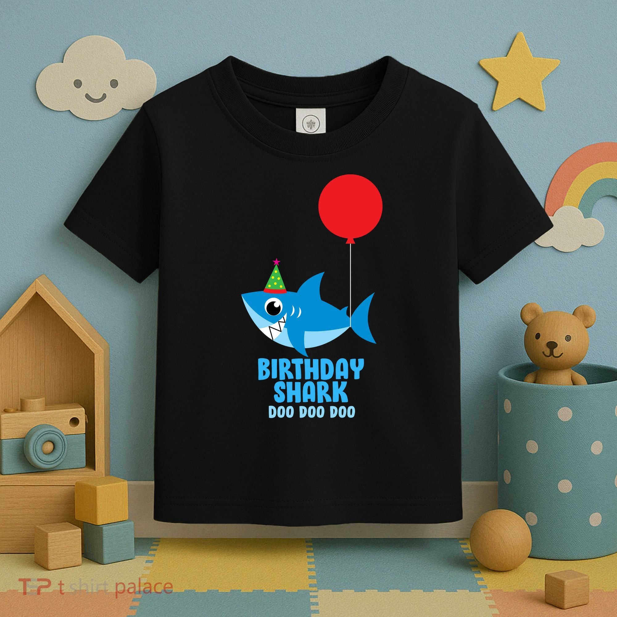 Cute Birthday Shark Doo Doo Doo  Toddler T-Shirt