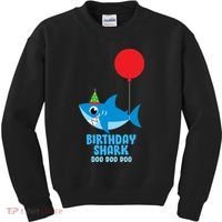 Cute Birthday Shark Doo Doo Doo  Kids Sweatshirt thumb 0