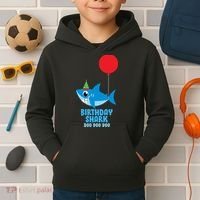 Cute Birthday Shark Doo Doo Doo  Kids Hoodie thumb 2