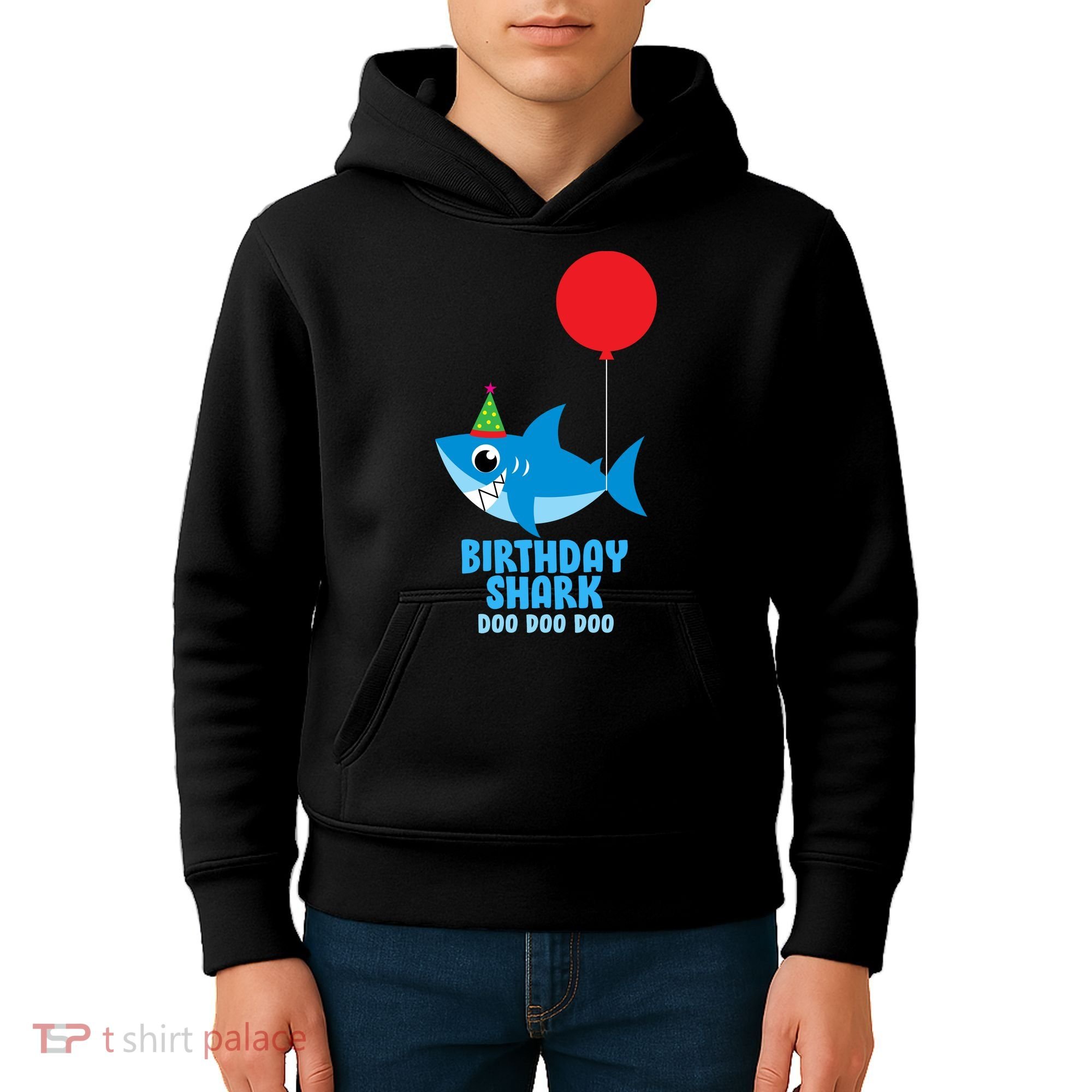 Cute Birthday Shark Doo Doo Doo  Kids Hoodie