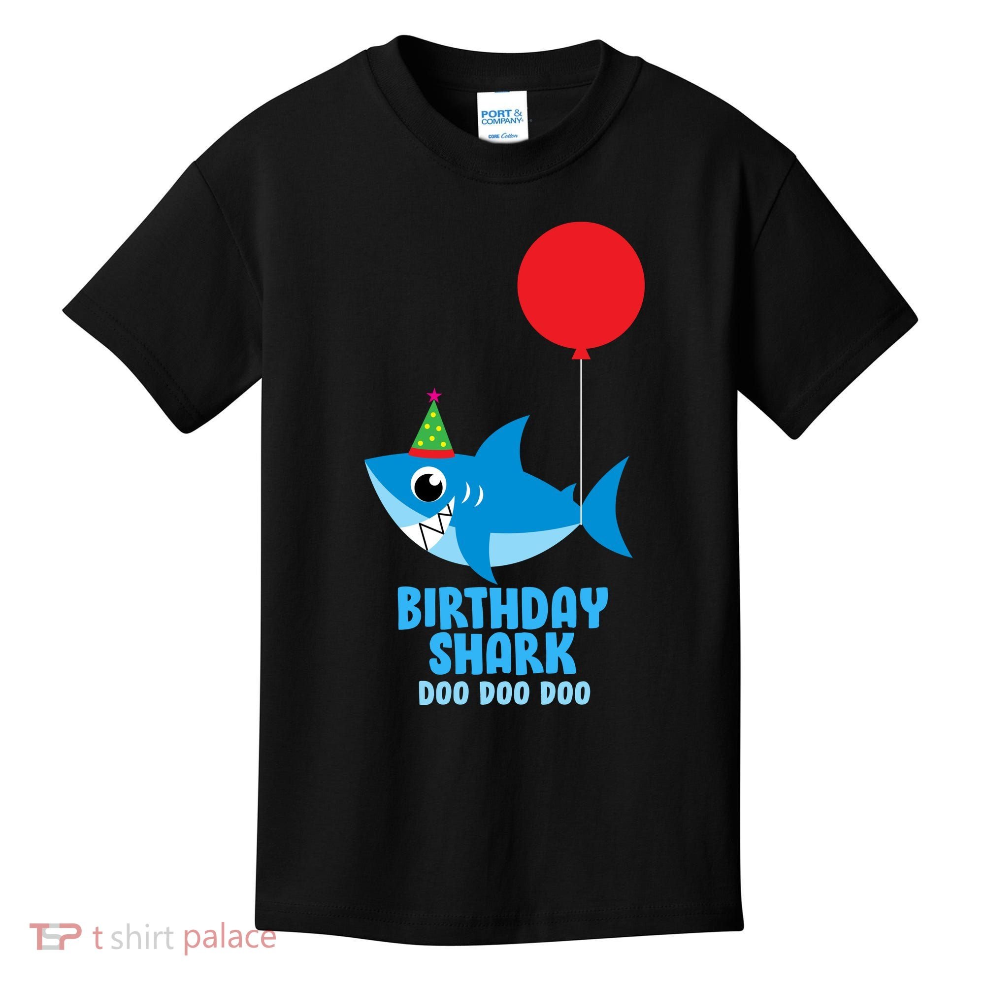 Cute Birthday Shark Doo Doo Doo  Kids T-Shirt