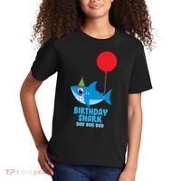 Cute Birthday Shark Doo Doo Doo  Kids T-Shirt thumb 2