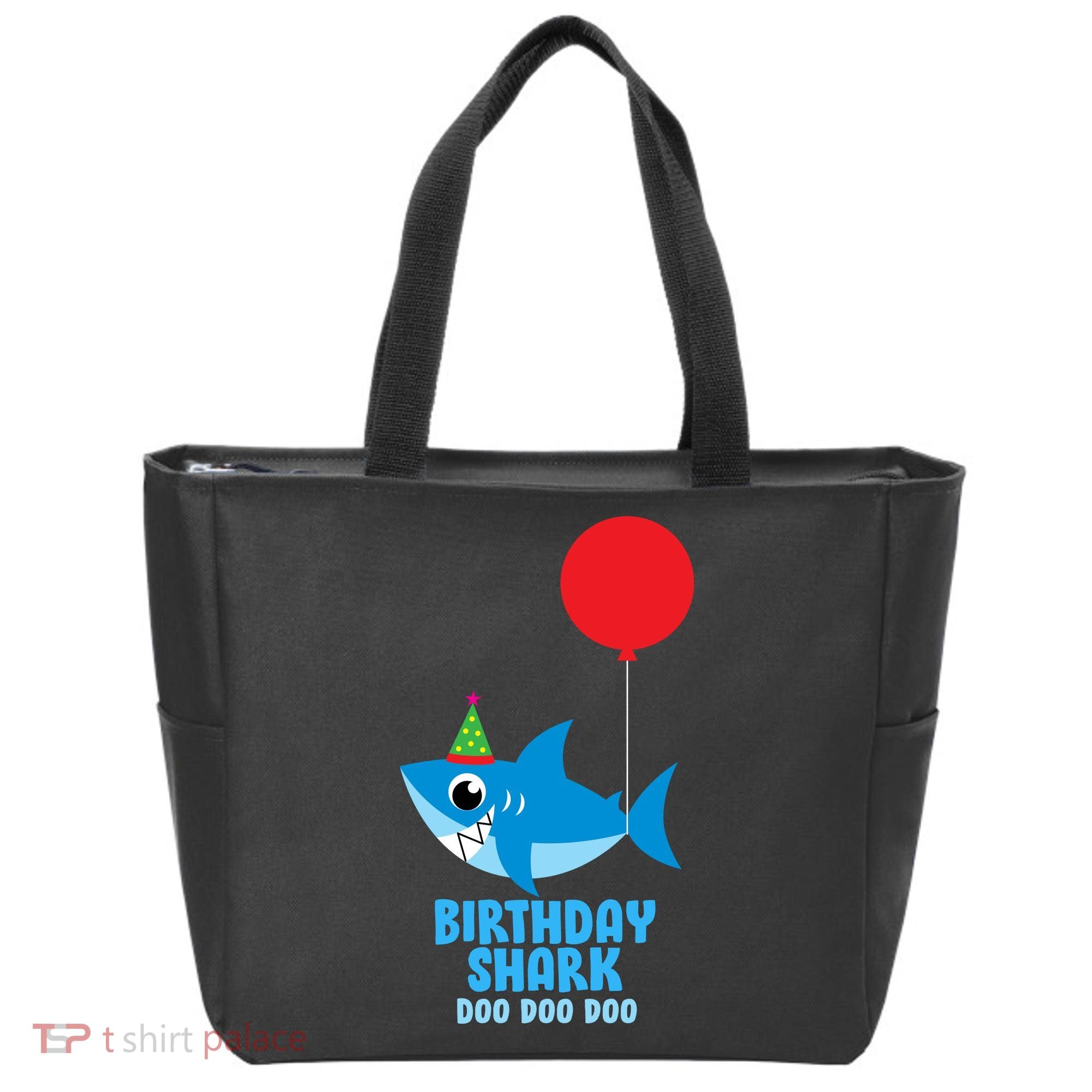 Cute Birthday Shark Doo Doo Doo  Tote Bag