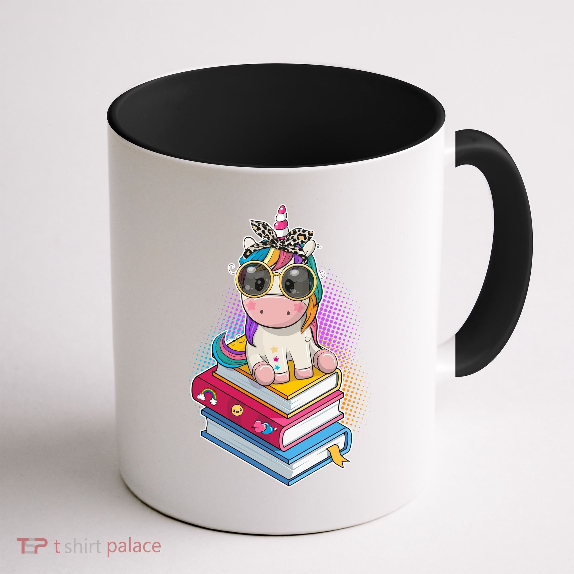 Cute Book Lover Unicorn Back to School Coffee Mug