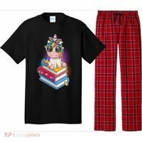 Cute Book Lover Unicorn Back to School Pajama Set thumb 0