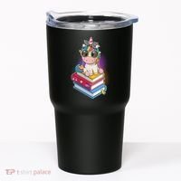 Cute Book Lover Unicorn Back to School Tumbler thumb 0