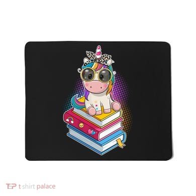 Cute Book Lover Unicorn Back to School Mousepad