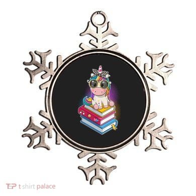 Cute Book Lover Unicorn Back to School Ornament