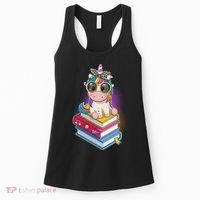 Cute Book Lover Unicorn Back to School Women's Tank Top thumb 0