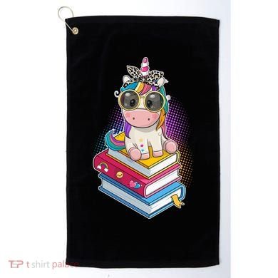 Cute Book Lover Unicorn Back to School Golf Towel