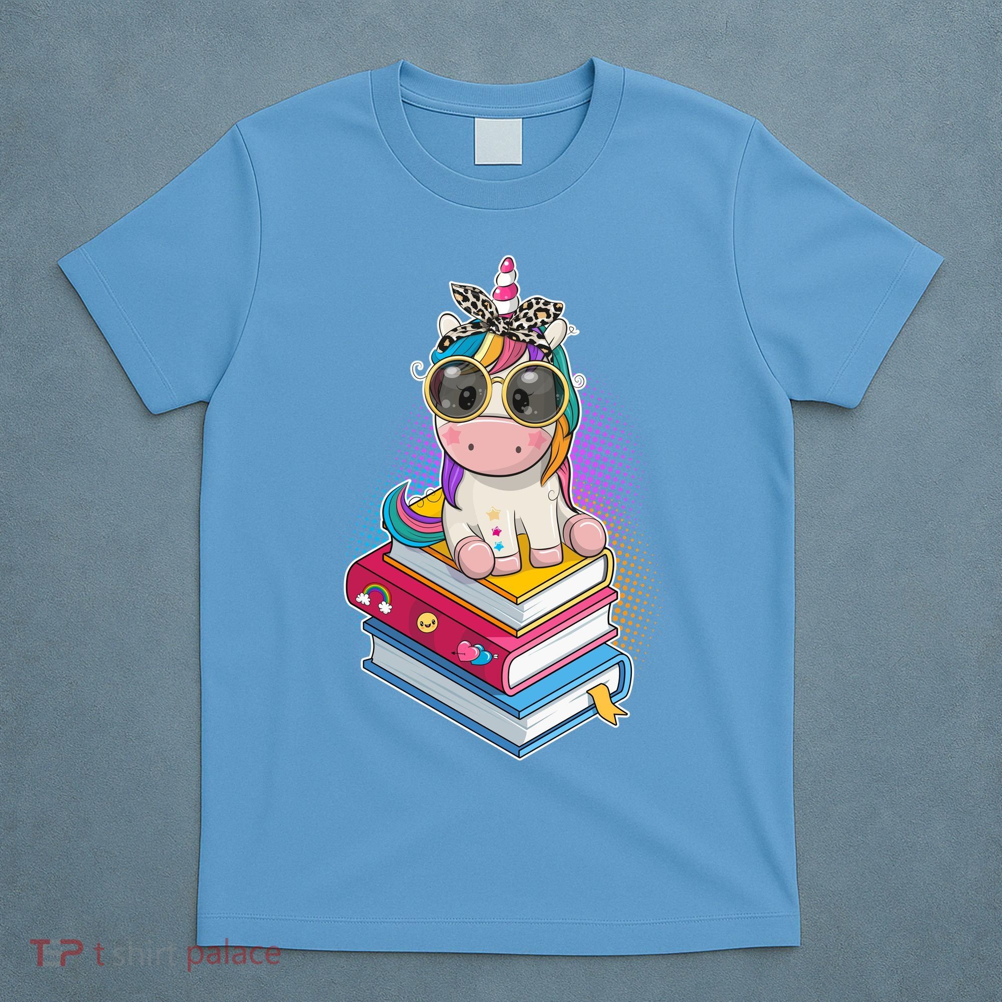 Cute Book Lover Unicorn Back to School T-Shirt