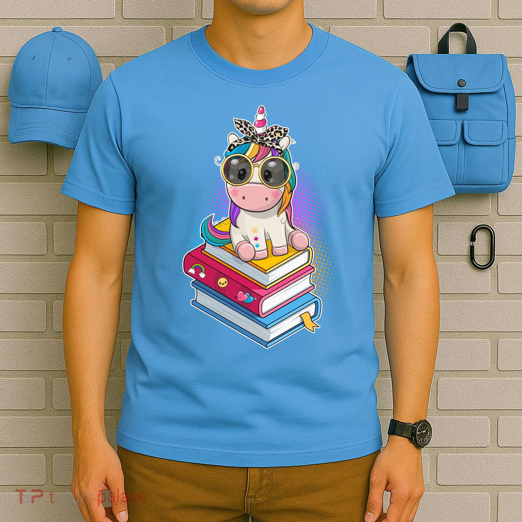 Cute Book Lover Unicorn Back to School T-Shirt