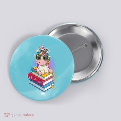Cute Book Lover Unicorn Back to School Button